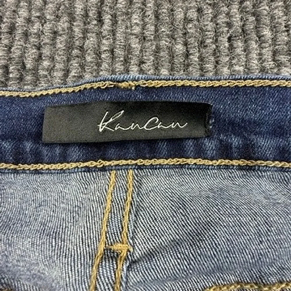 KanCan Distressed‎ Straight Leg Jeans Womens Size 26 Medium Wash BK1231 USA Made